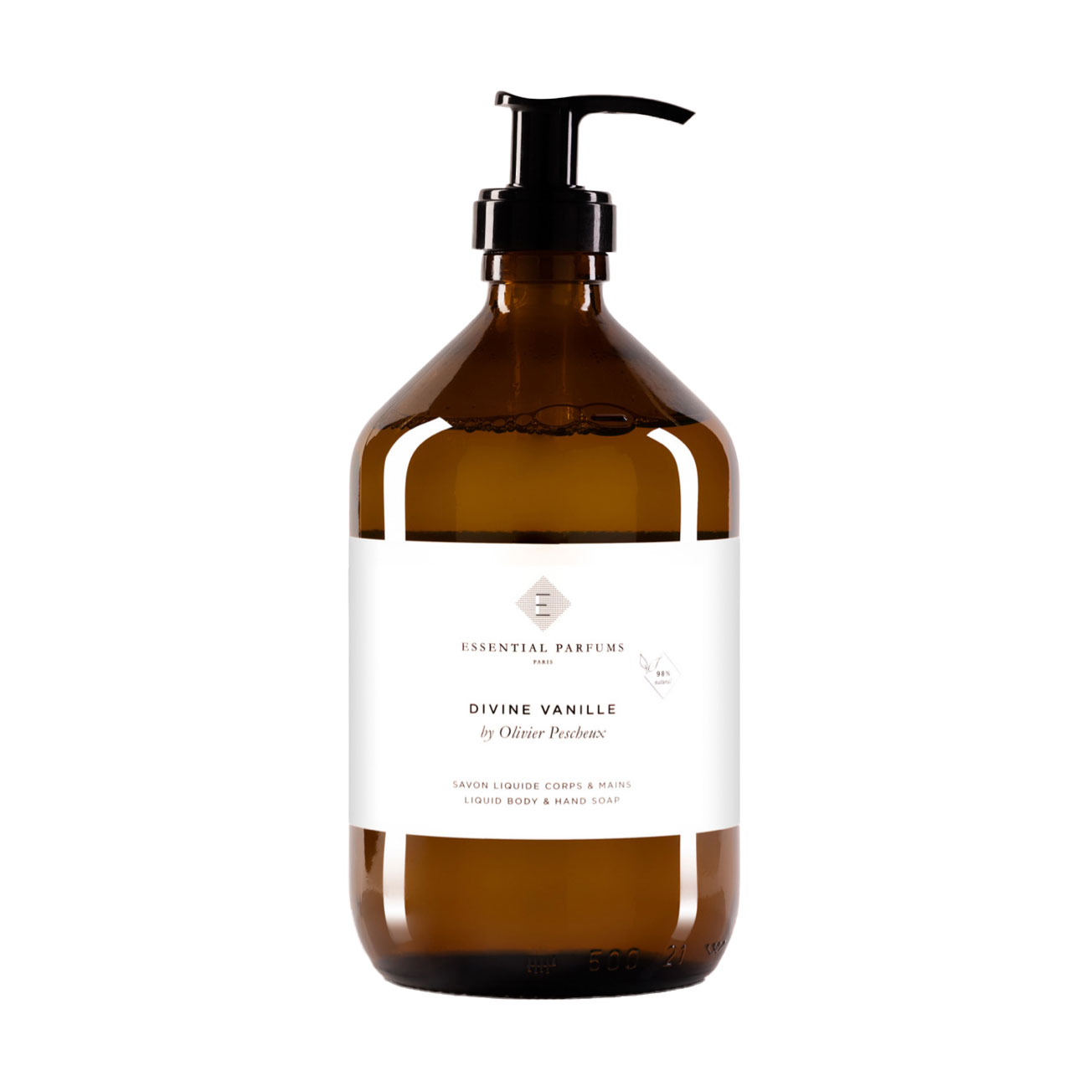 Парфумоване рідке мило для рук та тіла Essential Parfums Divine Vanille Body and Hand Soap унісекс, 500 мл